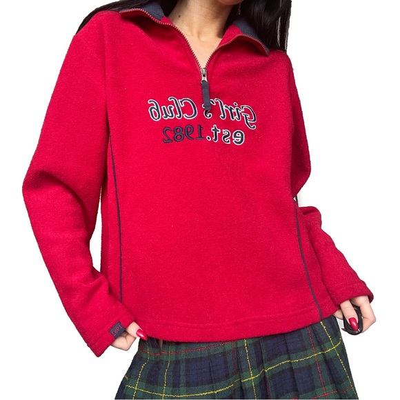 GIRLS CLUB ZIP UP HOODIE - Picture 2 of 3